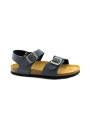 1 - GRUNLAND LUCE SB0901 blu sandalo bambino fibbie birk