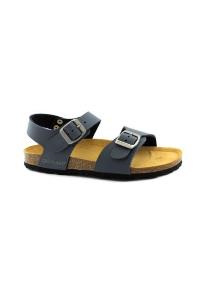 2 - GRUNLAND LUCE SB0901 blu sandalo bambino fibbie birk