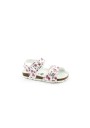 1 - GRUNLAND ARIA SB1535 bianco cuori sandalo bambina fibbie birk