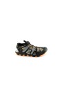 1 - GRUNLAND PACK SA1182 nero taupe sandali scarpe bambino punta chiusa