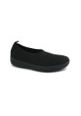 2 - FITFLOP UBERKNIT BALLERINA H95-090 black nero scarpe donna slip on tessuto