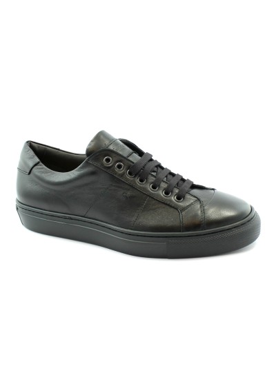 1 - FRANCO FEDELE 2607 nero scarpe uomo casual pelle lacci