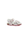 1 - GRUNLAND ARIA SB1815 21/25 bianco multi sandali bambina strappo fibbia anatomico arcobaleno