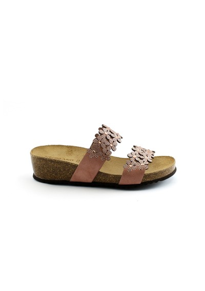 1 - GRUNLAND MEMI CB2476 cipria ciabatte donna zeppa strass