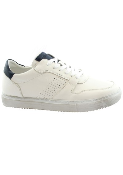 1 - GRUNLAND MITT SC5316 bianco blu scarpe sneaker uomo lacci light