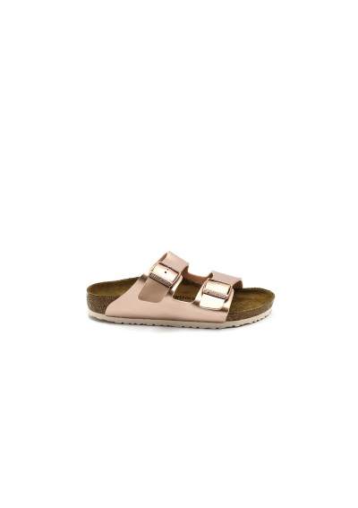 1 - BIRKENSTOCK ARIZONA kids 1012478 electric metallic copper ciabatte bambina fibbie