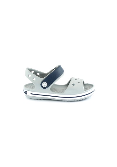 1 - CROCS CROCBAND SANDAL 12856 light grey/navy grigio sandali bambino strappo gomma