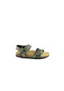 1 - GRUNLAND LUCE SB1680 tortora militare sandali bambino fibbie