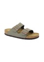 1 - BIRKENSTOCK ARIZONA 151213 stone grigio ciabatte donna fibbie