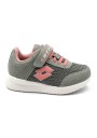 1 - LOTTO 216892 EVOBREEZE grigio rosa scarpe bambina sneakers ginnastica strappo + elastici