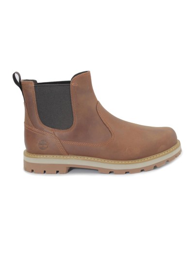 1 - TIMBERLAND 0A6A4W BRITTON ROAD CHELSEA rust full grain marrone scarpe uomo scarponcini beatles pelle