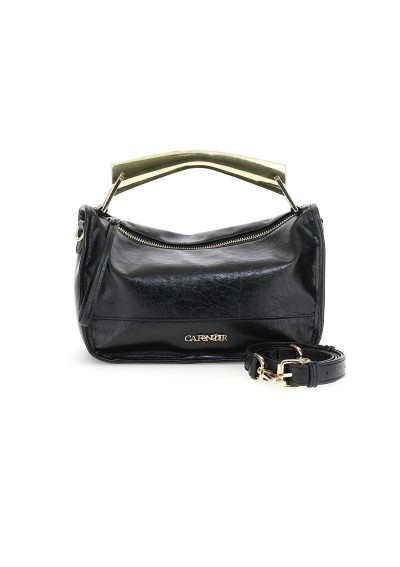 1 - CAFè NOIR YF0912 nero borsa manico oro tracolla donna