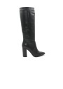 1 - ROMANO TANI nero stivale donna tacco pelle