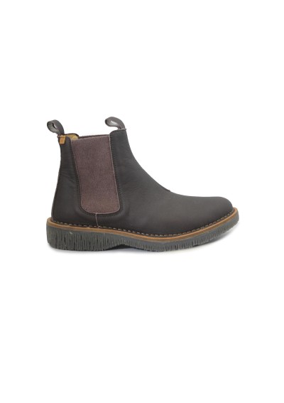 1 - EL NATURALISTA VOLCANO 5582 wax nappa brown stivaletto donna beatles pelle elastico