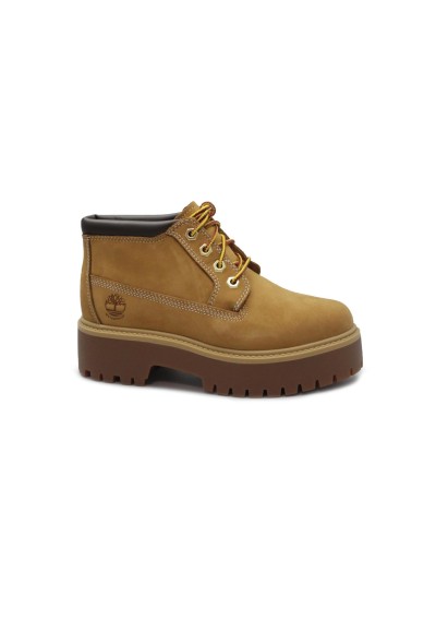 1 - TIMBERLAND 1A5RF9 STONE STREET wheat giallo scarpe donna scarponcini mid pelle waterproof lacci