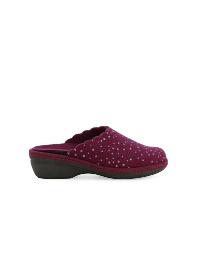 1 - MELLUSO PD306Z lilla pantofole donna tessuto memory foam plantare