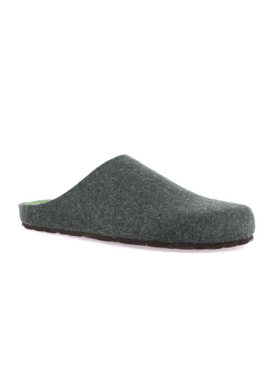 1 - GRUNLAND LOCO CB2019 bottiglia verde ciabatte pantofola uomo feltro re-soft