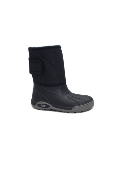 1 - IGOR TOPO W10209 marino navy blu stivaletti pioggia bambino bambina gomma + tessuto strappo