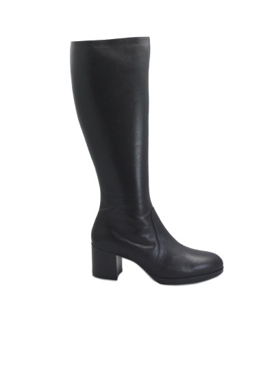 1 - MELLUSO Z244 nero stivale donna pelle zip tacco