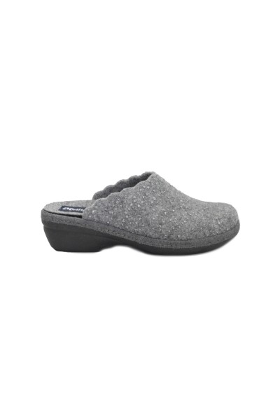 1 - MELLUSO PD306Z 254117 grigio pantofole donna tessuto memory foam plantare