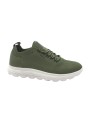 1 - GEOX U15BYA SPHERICA musk verde scarpe uomo sneakers lacci tessuto zero shock