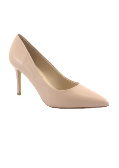 1 - KEYS 7795 cipria rosa scarpe donna decolletè pelle tacco 8  punta