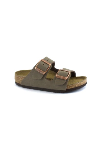 1 - BIRKENSTOCK ARIZONA KIDS 552893 mocha marrone ciabatta bambino fibbie