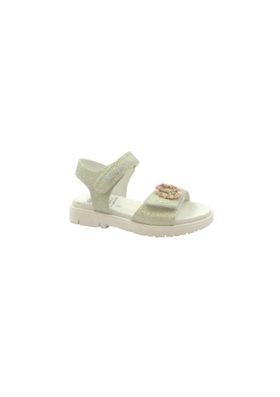1 - LELLI KELLY FELICIA LKCV3570 glitter bianco sandali bambina strappi accessorio