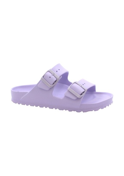 1 - BIRKENSTOCK ARIZONA EVA 1017046 purple fog viola lilla ciabatte donna fibbie gomma