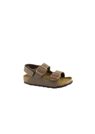 1 - BIRKENSTOCK MILANO HL 1019600 mocha marrone sandali bambino fibbie strappo 24/35