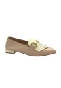 1 - DIVINE FOLLIE 901-21F nude rosa scarpa donna mocassino morsetto pelle