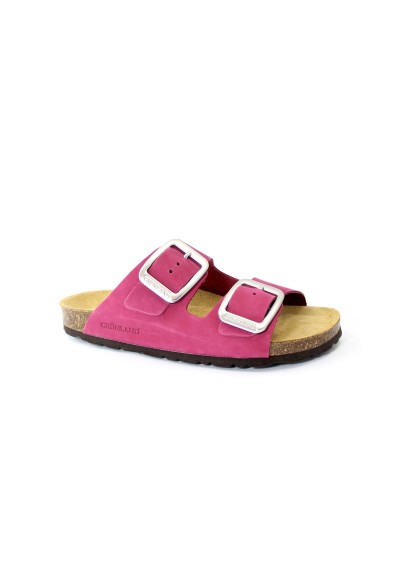 1 - GRUNLAND SARA CB2244  porpora ciabatte donna birk anatomiche fibbie
plantare re-soft