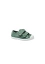 1 - CIENTA 78777 24/33 albahaca verde  scarpe bambino strappi tessuto cotone profumate
