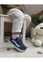 2 - VANS OLD SKOOL V YNVY1 navy  scarpe bambino sneakers strappi