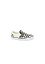 1 - VANS CLASSIC SLIP-ON ZBUEO11 black white scacchi scarpe unisex sneakers elastici