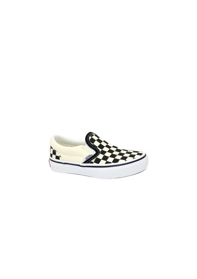 1 - VANS CLASSIC SLIP-ON ZBUEO11 black white scacchi scarpe unisex sneakers elastici