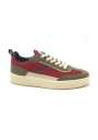 1 - NAPAPIJRI KSR201 red brown rosso scarpe uomo sneakers lacci pelle
