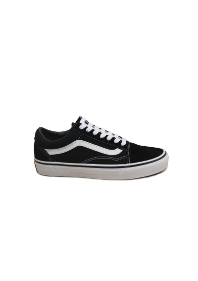1 - VANS OLD SKOOL 3HY281 black white nero scarpe unisex sneakers lacci tessuto