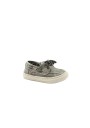 1 - CIENTA 87777 gris claro grigio scarpe bambino mocassino barca laccio tessuto
