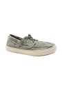 1 - CIENTA 87777 gris claro grigio scarpe uomo mocassino barca laccio tessuto