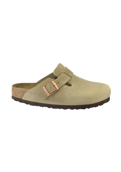 1 - BIRKENSTOCK BOSTON 1019484 tabacco brown ciabatta zoccolo donna fibbia