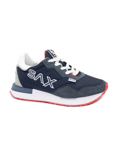 1 - SAX SAM3150 SETH flag blu scarpe uomo sneakers lacci