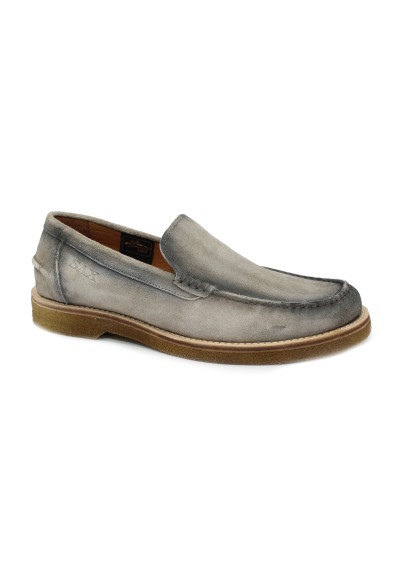 1 - SAX SAM4117 BELMONDO taupe scarpe uomo mocassino slip on suola light