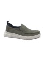 1 - SKECHERS 204568 RENCO charcoal grigio scarpe uomo sneakers slip on memory foam