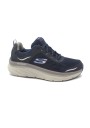 1 - SKECHERS 232044 D'LUX WALKER navy gray scarpe uomo sneakers lacci memory