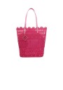 1 - CAFè NOIR VD0601 fuxia borsa donna due manici pizzo con sacca all'interno