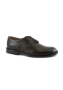 1 - FRANCO FEDELE 6436 testa di moro scarpe uomo derby liscia elegante pelle