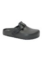 1 - BIRKENSTOCK BOSTON EVA 0127103 black nero ciabatta zoccolo donna fibbia