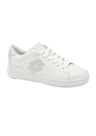 2 - LOTTO LEGGENDA 221128 white silver bianco scarpe donna sneakers lacci pelle