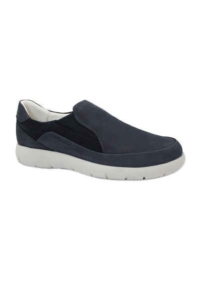 1 - STONEFLY 220795 STREAM 27 blue  midnight comfort scarpe uomo slip on mocassino pelle light